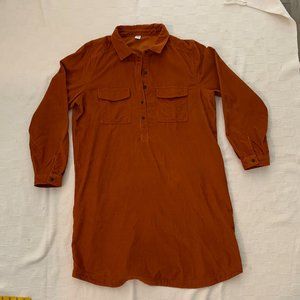Corduroy Shirt Dress